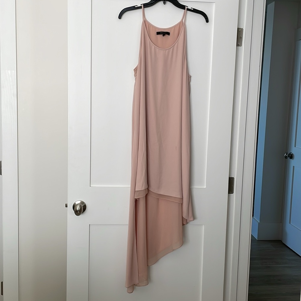 BCBG MAXAZRIA, Elegant Pink Asymmetrical Dress